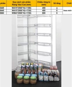 Kích thước tủ khô nan dẹt 6 tầng Eurogold EPL80645