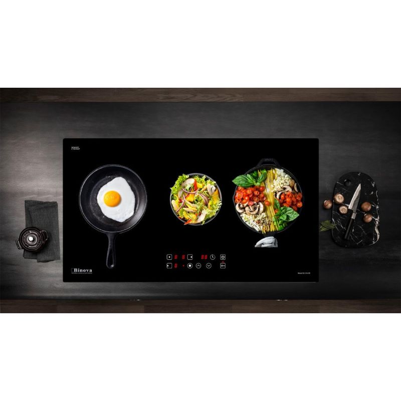 Bếp từ Binova 3 vùng nấu BI-334-ID lắp âm 4 Ảnh bếp từ Binova 3 vùng nấu BI-334-ID lắp âm