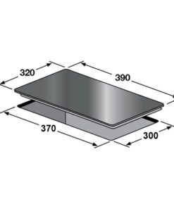Kích thước bếp từ đơn Binova BI-268-ID lắp âm