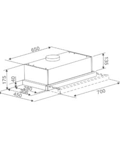 Máy hút mùi âm tủ Binova BI-28-B-07