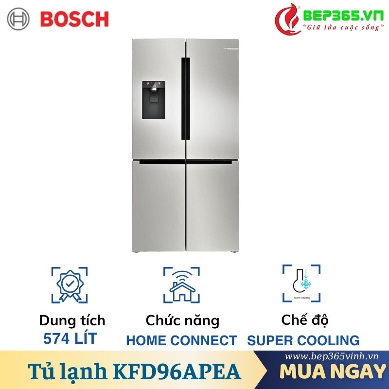 Tủ lạnh 4 cánh 574 lít Bosch KFD96APEA 3 Tủ lạnh 4 cánh 574 lít Bosch KFD96APEA