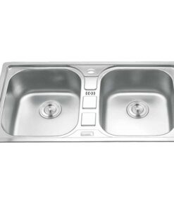 Chậu rửa bát inox 2 hố Gorlde GD-5612