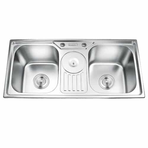 Chậu rửa bát inox 2 hố Gorlde GD-955