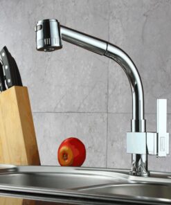 Hình ảnh vòi rửa bát nóng lạnh Gorlde 7192 có dây rút