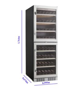 Kích thước tủ rượu vang Kadeka KA-165T
