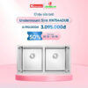 Khuyến mại chậu rửa bát inox 2 hố Konox KN7544DUB