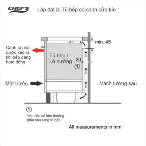 Lắp đặt bếp từ đôi Chefs EH-DIH893 lắp âm