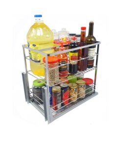Hình ảnh thực tế giá gia vị inox 304 nan dẹt BossEU BS304.135GS