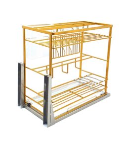 Giá dao thớt nan dẹt mạ Nano vàng BossEU BS301.300D