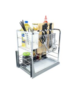 hình ảnh giá dao thớt inox mạ crom BossEU BS350D