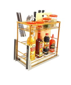 Hình ảnh giá dao thớt nan dẹt mạ Nano vàng BossEU BS301.300D