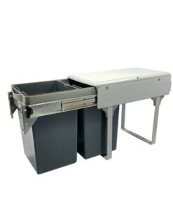 Hình ảnh thùng rác đôi âm tủ gắn cánh BossEU BS1400R