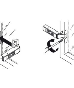 Hướng dẫn lắp đặt bản Lề Metalla SM 110º Lọt Lòng Hafele 315.26.712