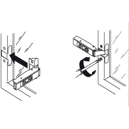 Hướng dẫn lắp đặt bản Lề Metalla SM 110º Lọt Lòng Hafele 315.26.712