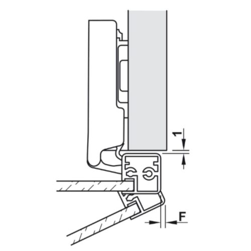 Kích thước bản Lề Metalla SM 110º Trùm Ngoài Hafele 315.26.710