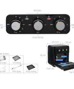 Chi tiết nồi chiên không dầu Hawonkoo AFH-100-TQ