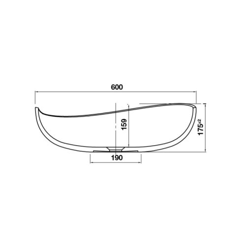 Kích thước của chậu lavabo đặt bàn HVN2013 Hafele 588.87.402