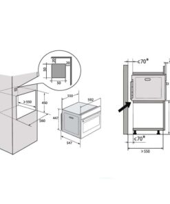 Kích thước lò hấp mini 29L Brandt BKV7132LX