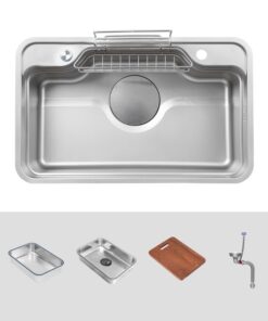 Ảnh chậu rửa bát 1 hố Kluger KF7848FS-S78 Plus