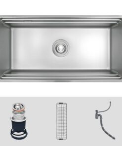 Ảnh chậu rửa bát 1 hố Kluger KWU8161FS-S86
