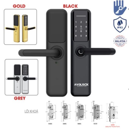 Ảnh khóa cửa vân tay Avolock AV-63-B