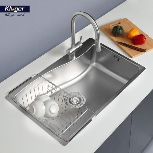 Chậu rửa bát 1 hố Kluger KF8131FS-S80 8 Ảnh thực tế chậu rửa bát 1 hố Kluger KF8131FS-S80