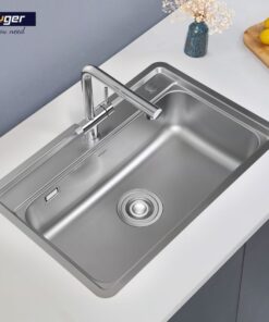 Ảnh thực tế chậu rửa bát 1 hố Kluger KW8101FS-S72