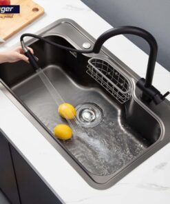 Ảnh thực tế chậu rửa bát 1 hố Kluger KW8151FB-S80