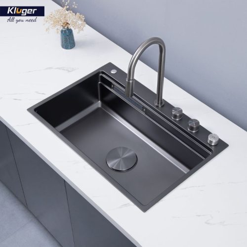 Chậu rửa bát 1 hố Kluger KWF8161FB-S76W 8 Ảnh thực tế chậu rửa bát 1 hố Kluger KWF8161FB-S76W