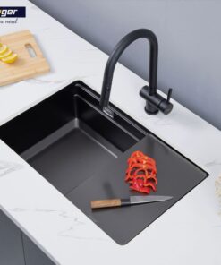 Ảnh thực tế chậu rửa bát 1 hố Kluger KWU8161FB-S70