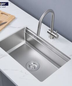 Ảnh thực tế chậu rửa bát 1 hố Kluger KWU8161FS-S70