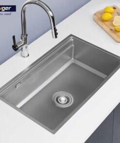 Ảnh thực tế chậu rửa bát 1 hố Kluger KWU8161FS-S76