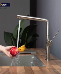 Ảnh vòi rửa bát nóng lạnh Kluger KLF0001S có dây rút