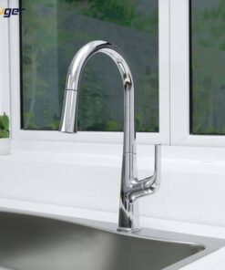 Ảnh vòi rửa bát nóng lạnh Kluger KLF0002C có dây rút