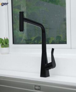 Ảnh vòi rửa bát nóng lạnh Kluger KLF0016B có dây rút