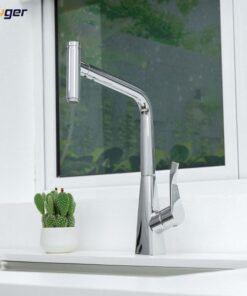 Ảnh vòi rửa bát nóng lạnh Kluger KLF0016C có dây rút