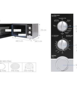 Chi tiết lò vi sóng mini 23L Sharp R-G302VN-S