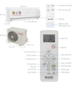 Chi tiết điều hoà Sharp 1 chiều Inverter AH-X10ZEW