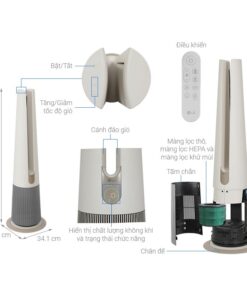 Chi tiết máy lọc không khí LG FS15GPBK0.ABAE