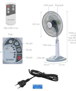 Chi tiết quạt đứng Sharp PJ-L40RV-LG