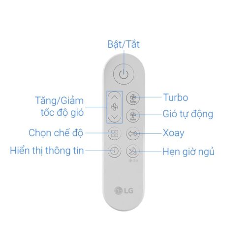 Điều khiển máy lọc không khí LG FS15GPBK0.ABAE