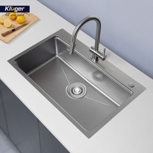 Hình ảnh chậu rửa bát 1 hố Kluger KW8181FS-S81