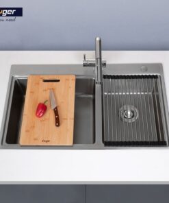 Hình ảnh chậu rửa bát 2 hố Kluger KW8211S-S84