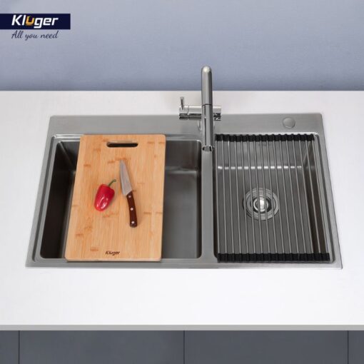 Hình ảnh chậu rửa bát 2 hố Kluger KW8211S-S84