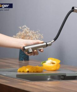 Hình ảnh vòi rửa bát nóng lạnh Kluger KLF0001S có dây rút