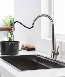 Hình ảnh vòi rửa bát nóng lạnh Kluger KLF0009C có dây rút