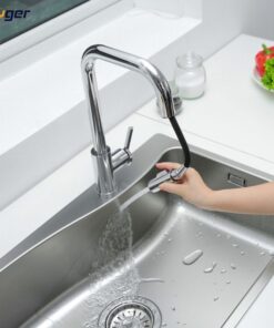 Hình ảnh vòi rửa bát nóng lạnh Kluger KLF0011C có dây rút