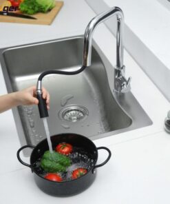 Hình ảnh vòi rửa bát nóng lạnh Kluger KLF0015C có dây rút