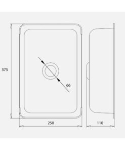 Kích thước chậu rửa nhỏ inox Kluger KSWB-401FB