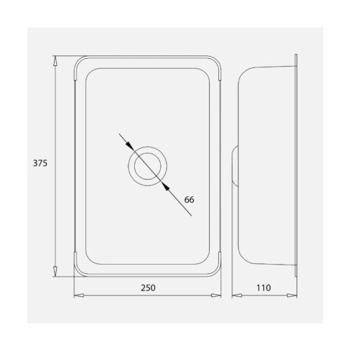 Kích thước chậu rửa nhỏ inox Kluger KSWB-401FB